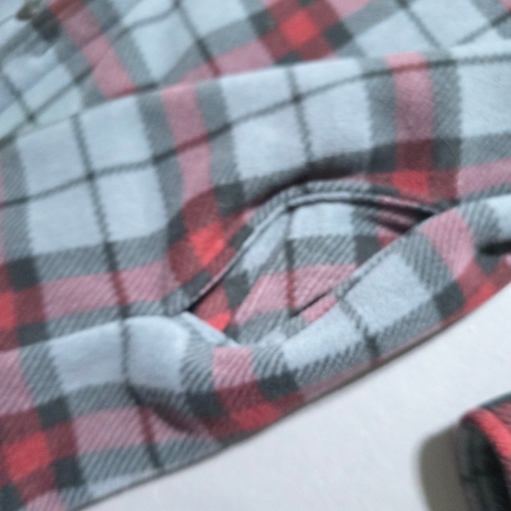 Freedom Foundry Shirt Jacket Mens 2XL Gray Red Plaid Sherpa Lined Fleece Shacket - Picture 4 of 5